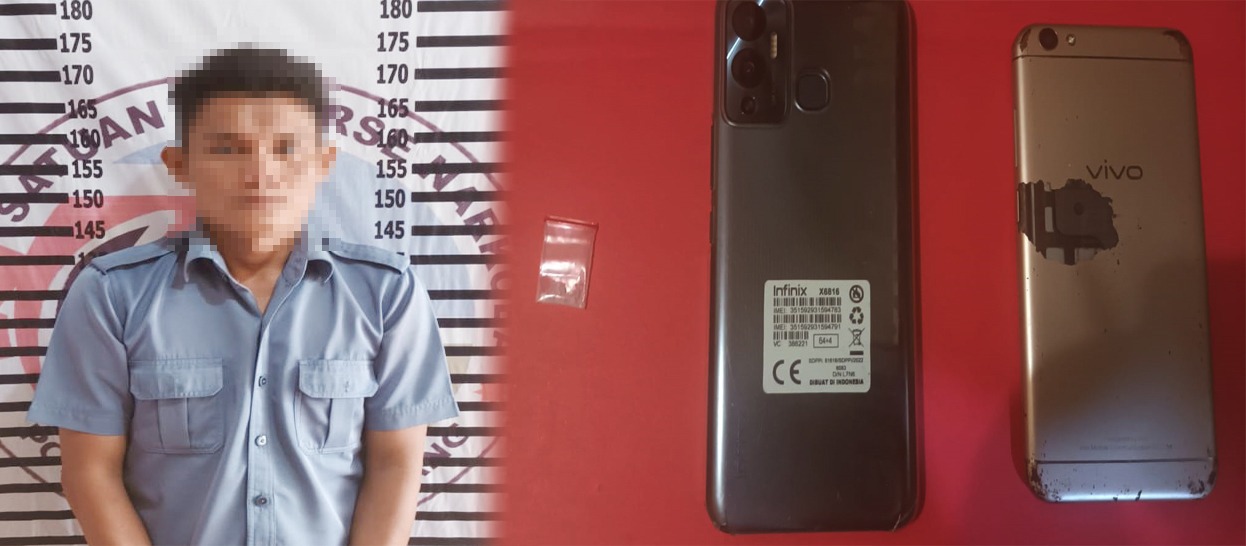 Satresnarkoba Polres Tulang Bawang Tangkap Oknum Pegawai Honorer Jadi Pelaku Penyalahgunaan Narkotika