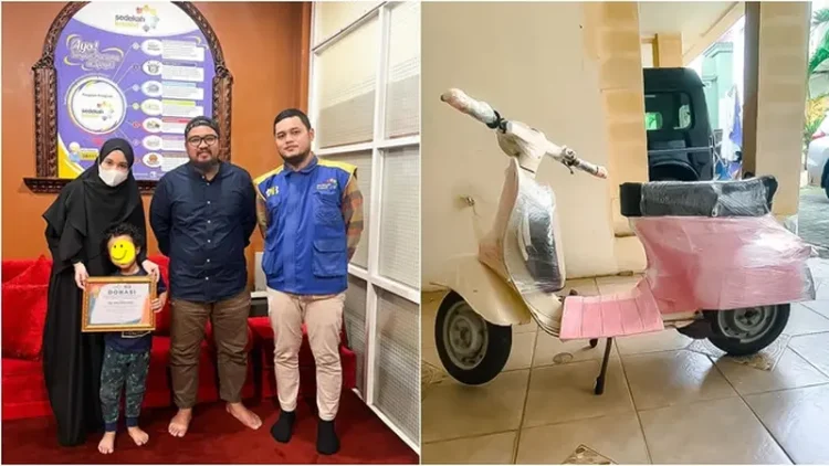 Vespa Mendiang Babe Cabita Dilelang Rp212 Juta, Istri: Donasi untuk Pembangunan Masjid dan Pesantren