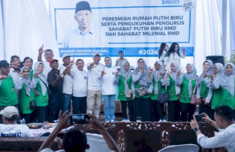 Rahmat Mirzani Dapat Dukungan dari Relawan Sahabat Putih Biru dan Milenial Lampung Utara