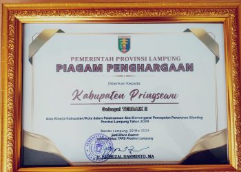 Pringsewu Raih Prestasi Terbaik Kedua dalam Penanganan Stunting di Provinsi Lampung