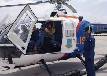  Polda Lampung Siagakan Dua Helikopter untuk Pengamanan WSL Krui Pro 2024