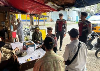 Antisipasi Gangguan Kamtibmas, Unit Patroli Samapta Polres Lamsel Gencar Laksanakan Patroli Malam