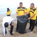 Peringati Hari Bhayangkara Ke-78, Polres Lampung Selatan Gelar Aksi Bersih-Bersih di Pantai Sanggar