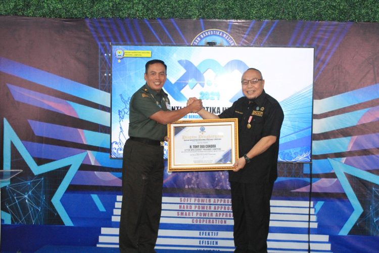 GRANAT Lampung Raih Penghargaan Prestisius dari BNN