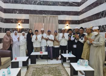 Penjabat Bupati Pringsewu Marindo Kurniawan Memberikan Dukungan kepada Jamaah Haji Kabupaten Pringsewu di Tanah Suci