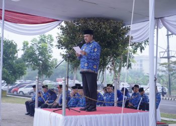 Pemkab Pringsewu Gelar Upacara Harlah Pancasila dan Harkitnas 2024