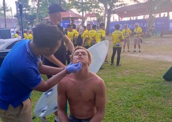 23 Atlet Cedera di WSL Krui Pro 2024, Tim Dokkes Polda Lampung Tanggap
