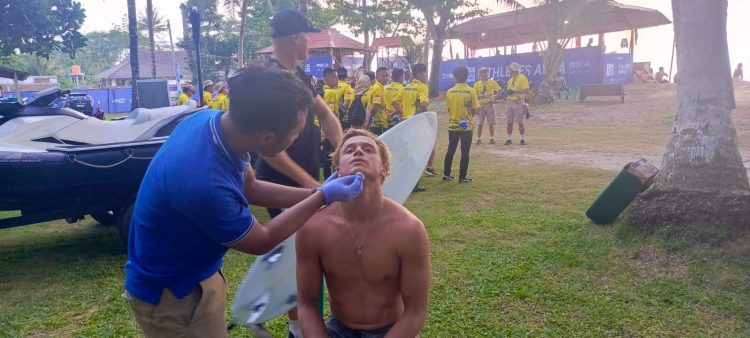 23 Atlet Cedera di WSL Krui Pro 2024, Tim Dokkes Polda Lampung Tanggap