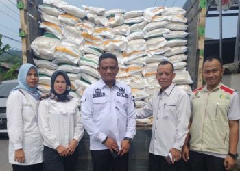 Distribusi Tahap VI Bantuan Beras Pangan di Pesawaran Dimulai