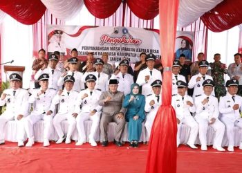 Bupati Lampung Selatan Mengukuhkan 15 Kepala Desa di Kecamatan Rajabasa