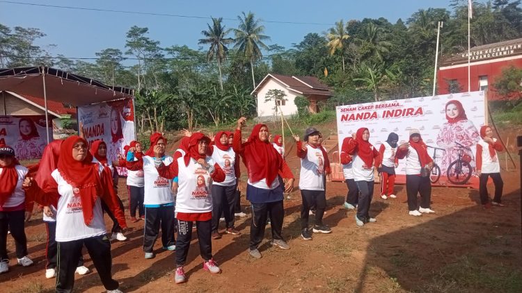 Senam CAKEP Bersama Nanda Indira di Padang Cermin, Dimeriahkan oleh ZIN KATA