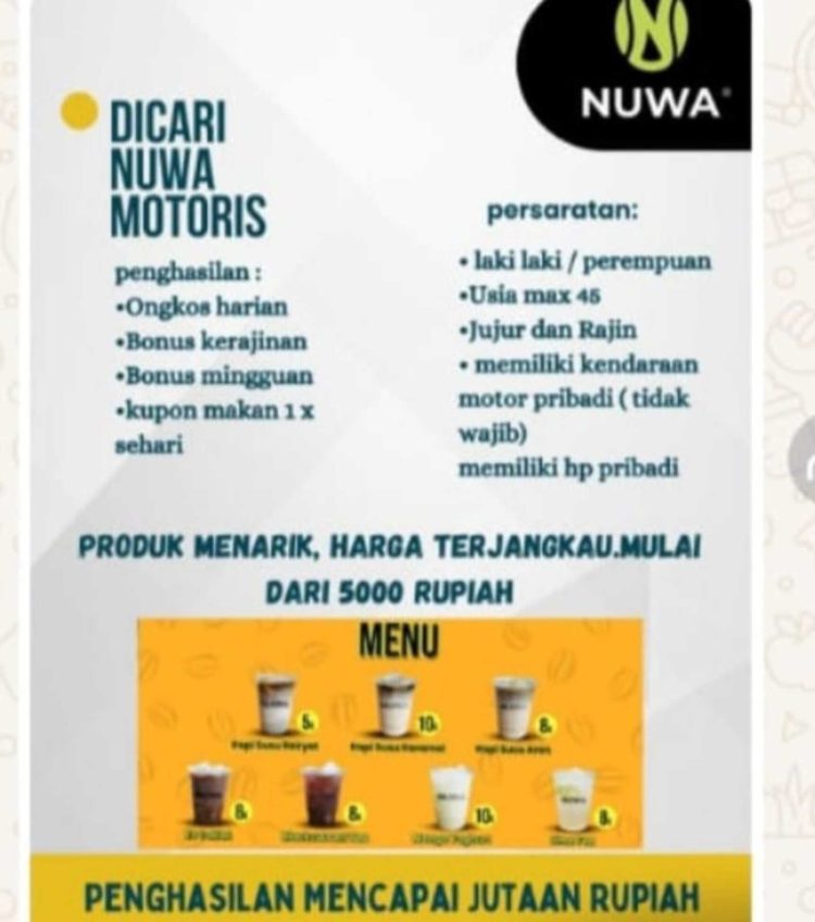 Lowongan Kerja Nuwa Motoris di Lampung: Simak Informasi Lengkapnya