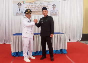 Salpani Dilantik Sebagai Camat Teluk Pandan, Edy Sutrisno Geser ke Irban IV Inspektorat