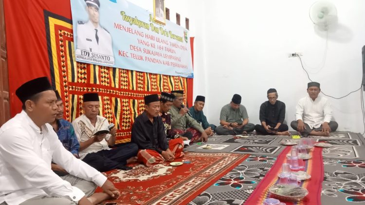 Desa Sukajaya Lempasing Rayakan Ulang Tahun ke-164 dengan Tasyakuran dan Doa Bersama