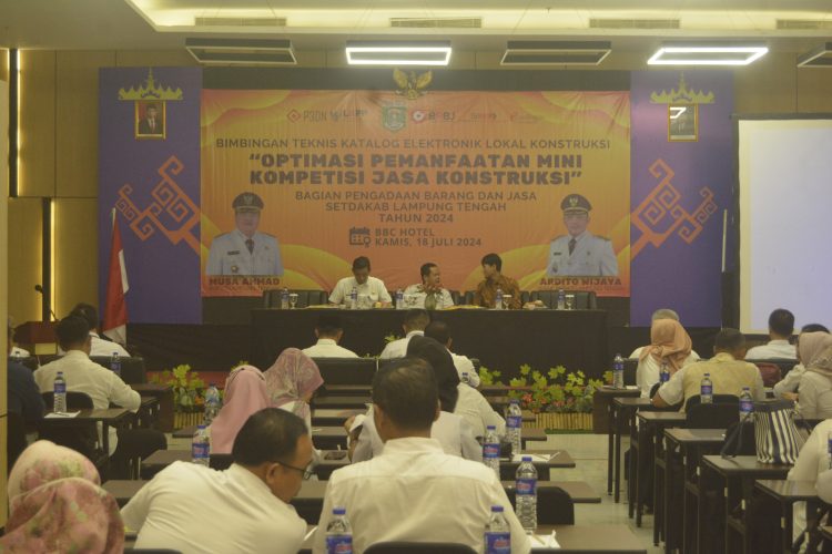 Pemkab Lamteng Gelar Bimtek Katalog Elektronik Lokal Kontruksi bagi PPK dan Pejabat Pengadaan Tahun 2024.