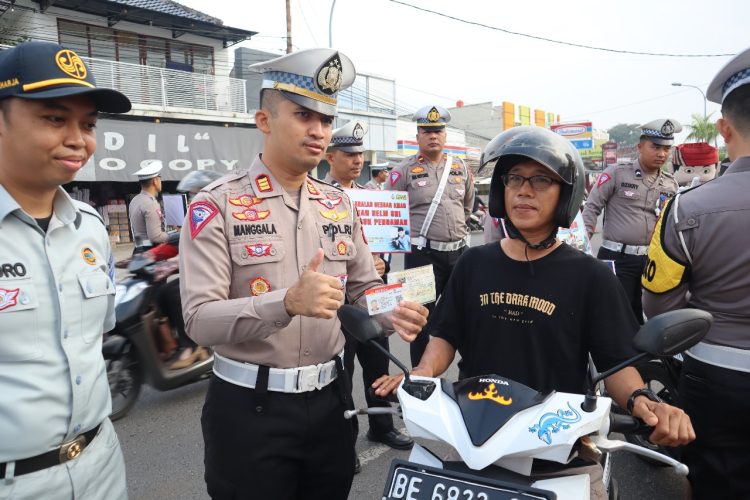 Gebyar Keselamatan Berlalu Lintas Polres Lampung Selatan