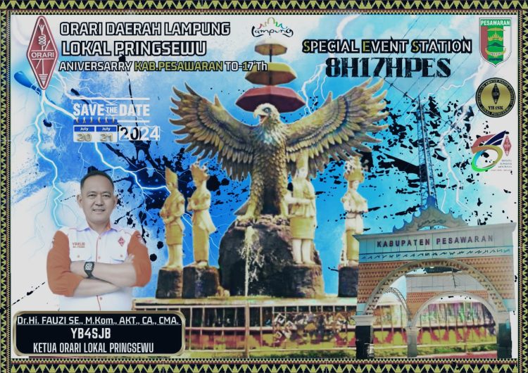 ORARI Lokal Pringsewu Gelar Special Event Station untuk Rayakan HUT ke-17 Kabupaten Pesawaran