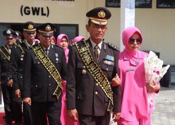 Tujuh Personil Polres Lampung Selatan di Lepas Purnabaktikan. 