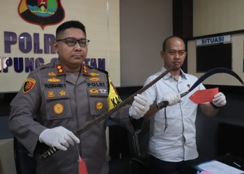 Polisi Tetapkan Dua Tersangka, Aksi Tawuran di Desa Kunjir Rajabasa