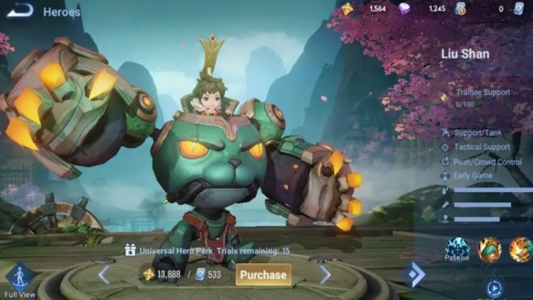 Cara Build Item Liu Shan di Game Honor of Kings