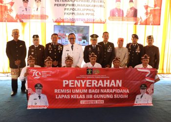 Pemkab Lampung Tengah Gelar Ramah Tamah dan Saksikan Detik-Detik Proklamasi Secara Virtual