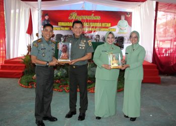 Kunjungan Kerja Danrem 043/Gatam: Brigjen TNI Rikas Hidayatullah Resmikan Renovasi dan Tanam Pohon di Kodim 0422/Lampung Barat