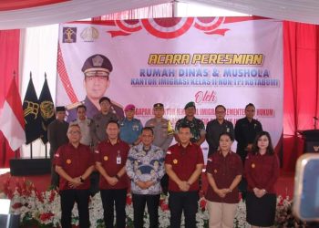 Pj. Bupati Lampung Utara Hadiri Kunjungan Kerja Dirjen Imigrasi dan Peresmian Rumah Dinas