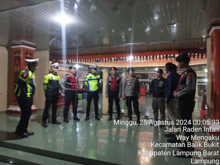 Polres Lampung Barat Gelar Patroli Skala Besar untuk Antisipasi Gangguan Kamtibmas
