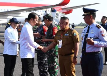 Bupati Lampung Selatan Dampingi Presiden Jokowi Resmikan SPAM Bandar Lampung di Natar