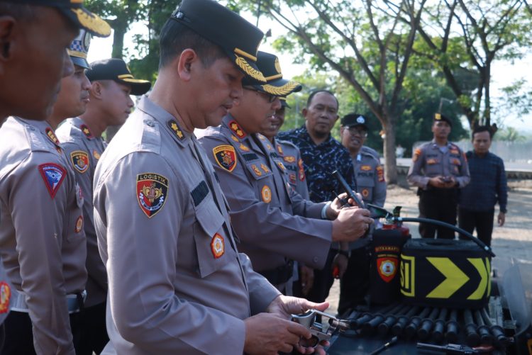 Polres Lampung Selatan Persiapkan Kendaraan dan Alat Khusus untuk Pengamanan Pilkada 2024