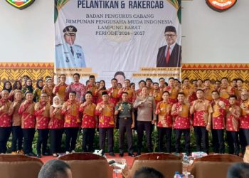Letkol Inf Rinto Wijaya Hadiri Pelantikan Pengurus BPC HIPMI Kabupaten Lampung Barat