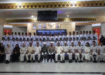 Pj. Bupati Lampung Utara Resmi Kukuhkan Paskibraka Kabupaten Lampung Utara Tahun 2024