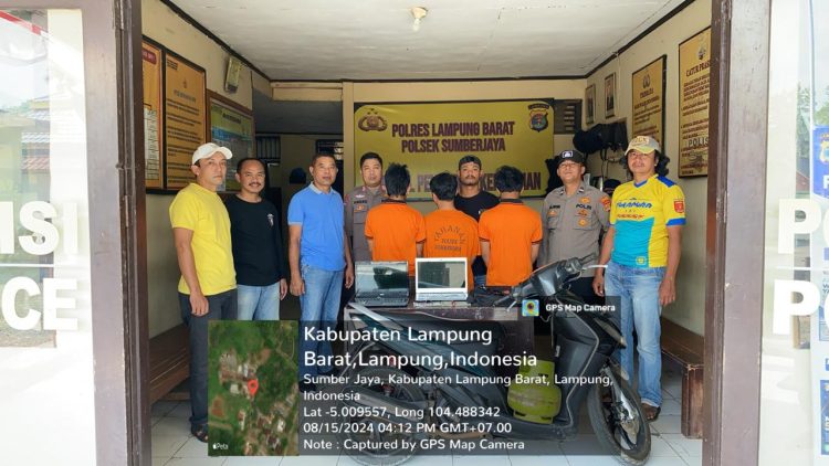 Tim TEKAB 308 Presisi Polres Lampung Barat Berhasil Bekuk Pelaku Pencurian dan Penadahan