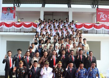 Upacara Peringatan Detik-Detik Proklamasi di Lampung Tengah Berlangsung Khidmat