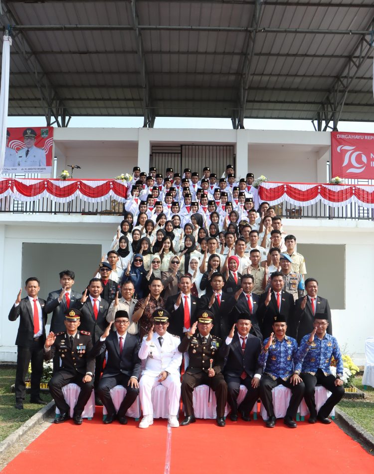 Upacara Peringatan Detik-Detik Proklamasi di Lampung Tengah Berlangsung Khidmat