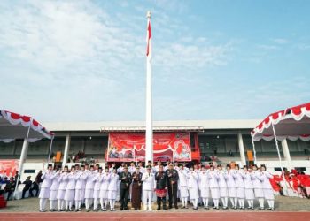 Bupati Lampung Selatan Pimpin Upacara Khidmat Peringatan HUT RI ke-79