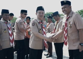 Kwarcab Pringsewu Rayakan HUT Ke-63 Gerakan Pramuka dengan Upacara Meriah