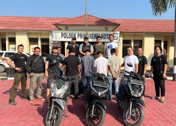 Empat Pelaku Curanmor Ditangkap di Rumah Makan di Pringsewu