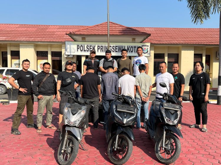 Empat Pelaku Curanmor Ditangkap di Rumah Makan di Pringsewu