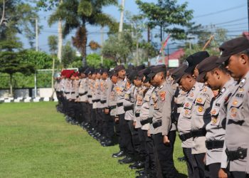 Jelang Pilkada Serentak 2024, Wasisno Sembiring Hadiri Apel Gelar Pasukan Mantap Praja Lampung Barat