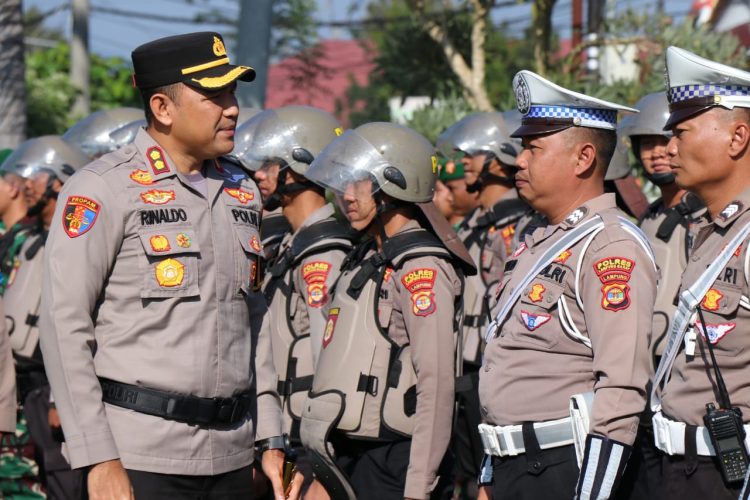 Kapolres Lampung Barat Pimpin Apel Pasukan Jelang Pilkada Serentak 2024