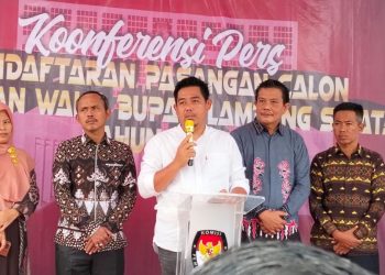 KPU Lampung Selatan Gelar Konferensi Pers Terkait Pendaftaran Bakal Calon Pilkada 2024