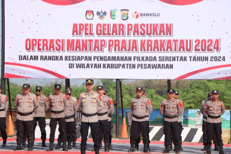 Kapolres Pesawaran Tekankan Soliditas dan Netralitas dalam Apel Operasi Mantap Praja Krakatau 2024