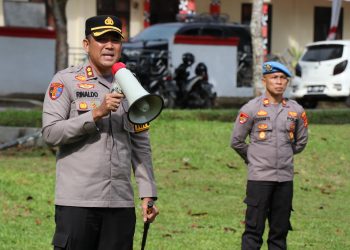 Kapolres Lampung Barat Tekankan Pentingnya Koordinasi dan Netralitas dalam Pengamanan Pendaftaran Calon
