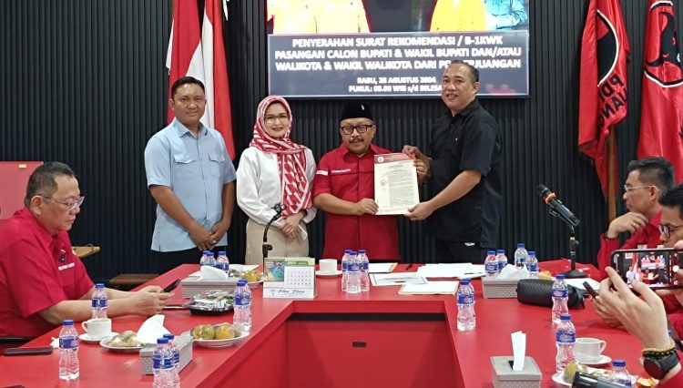 Nanda-Antonius Deklarasi dengan Partai Koalisi dan Daftar ke KPU Setelah Dapat Rekomendasi PDIP