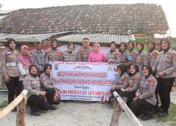 Polres Lampung Selatan Rayakan HUT Polwan ke-76 dengan Aksi Sosial