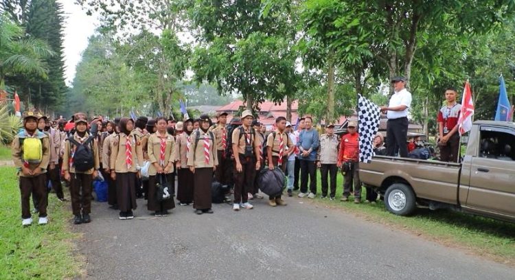 Pj Bupati Nukman Lepas 150 Anggota Pramuka untuk Lintas Bhakti Liwa-Krui