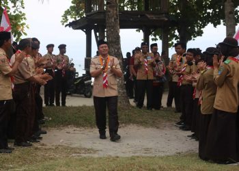 Pj. Bupati Lampung Barat Hadiri Apel Besar Pramuka Tingkat Provinsi di Pesisir Barat