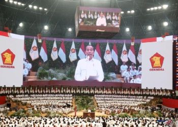 Jokowi Puji Prabowo sebagai Sosok Spesial dalam Apel Kader Partai Gerindra