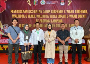 Nanda dan Antonius Rampungkan Tes Kesehatan Pilkada 2024 di RSUD Abdoel Moeloek